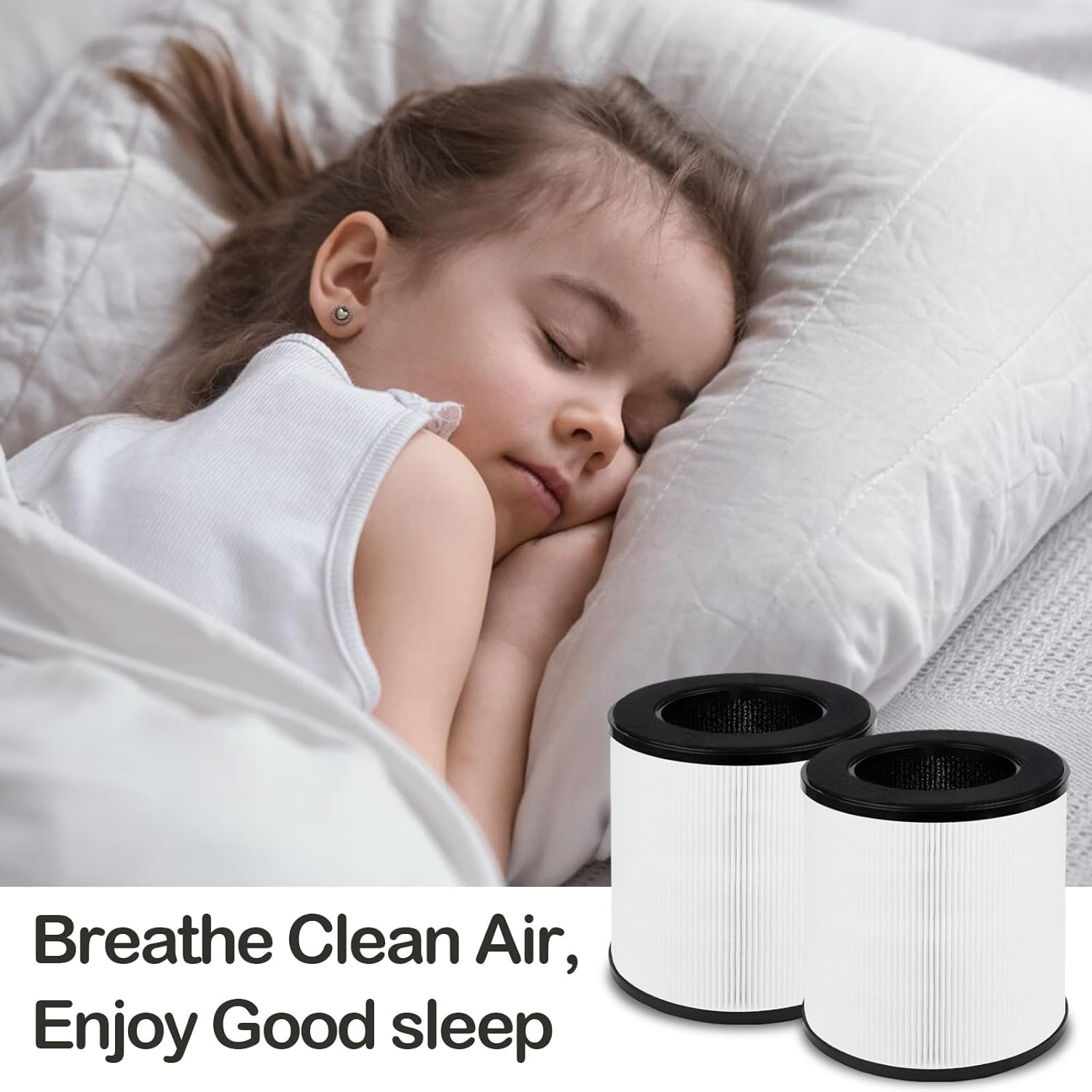 B-D02L Air Purifier Replacement Filter, Compatible with MOOKA B-D02L/ M05, KOIOS B-D02L, VEWIOR B-D02U and Tailulu D10 Air Purifier, 3-in-1 HEPA Air Filter for B-D02L and B-D02U Air Purifiers, 2 Pack - Image 6