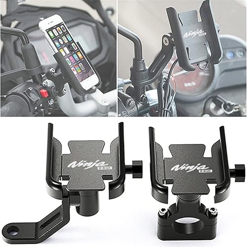 Miniatura 3 de Accesorios de motocicleta para Kawasaki Ninja H2 H2R H2SX Ninja H2 SX SE motocicleta CNC manillar espejo teléfono móvil soporte GPS soporte soporte