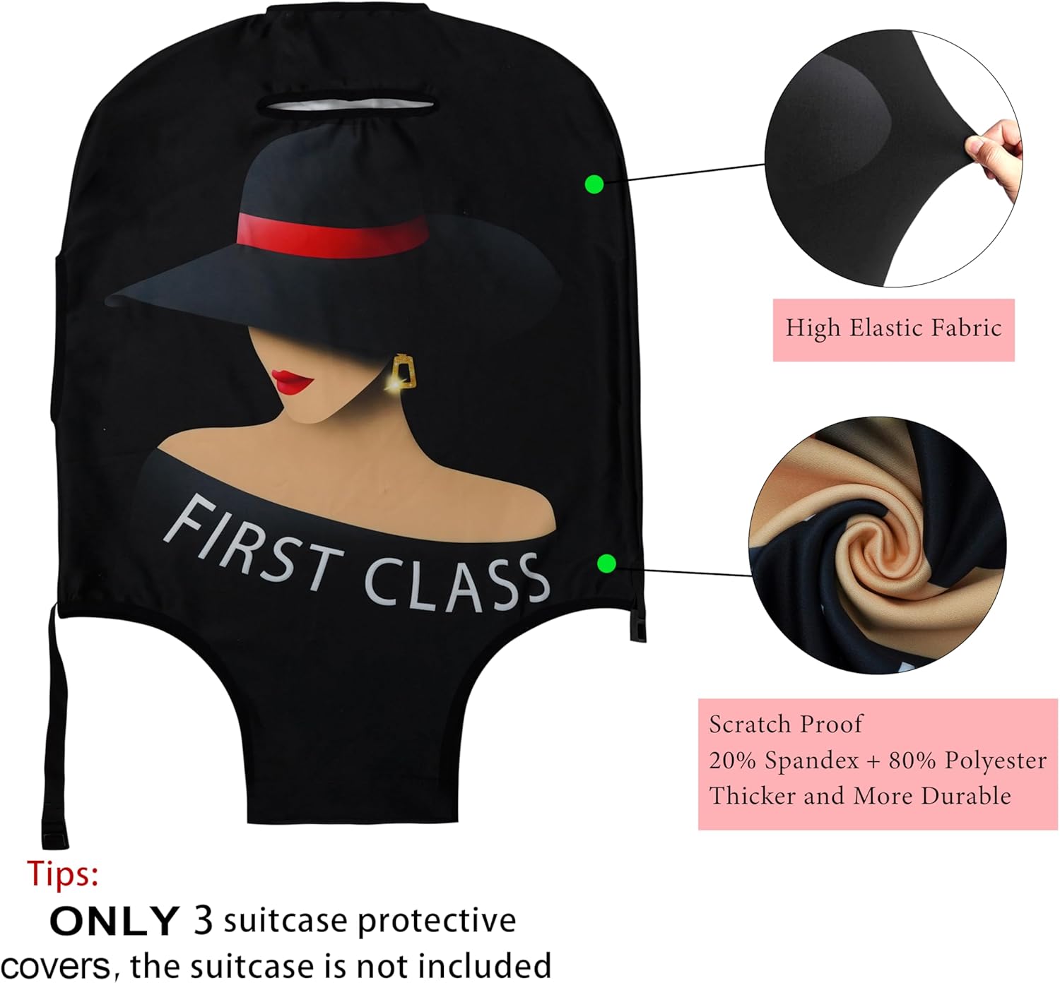 3 Pieces of Luggage Cover Travel...