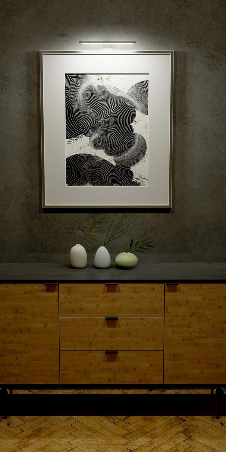 PICLEDSV Integrated LED Picture Lamp, Silver