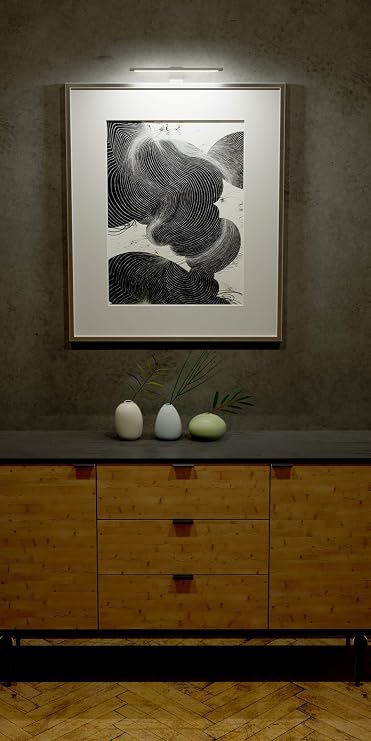 PICLEDSV Integrated LED Picture Lamp, Silver
