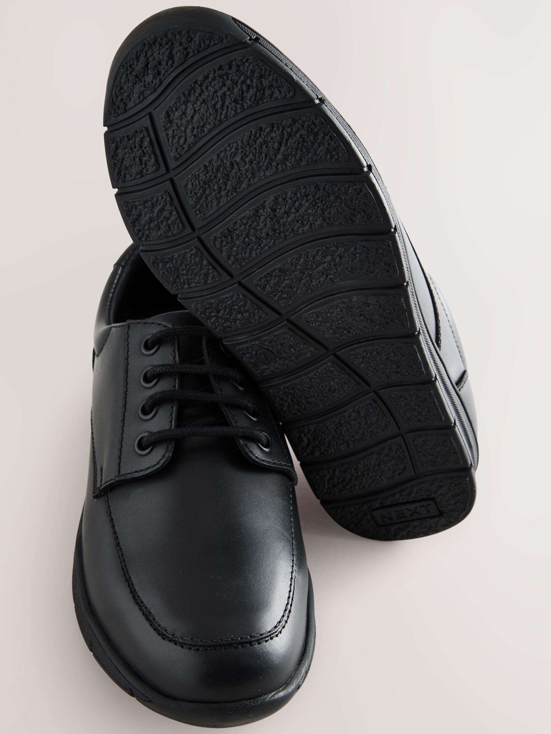 NEXT Garçon Chaussures habillées en Cuir à Lacets pour l’école