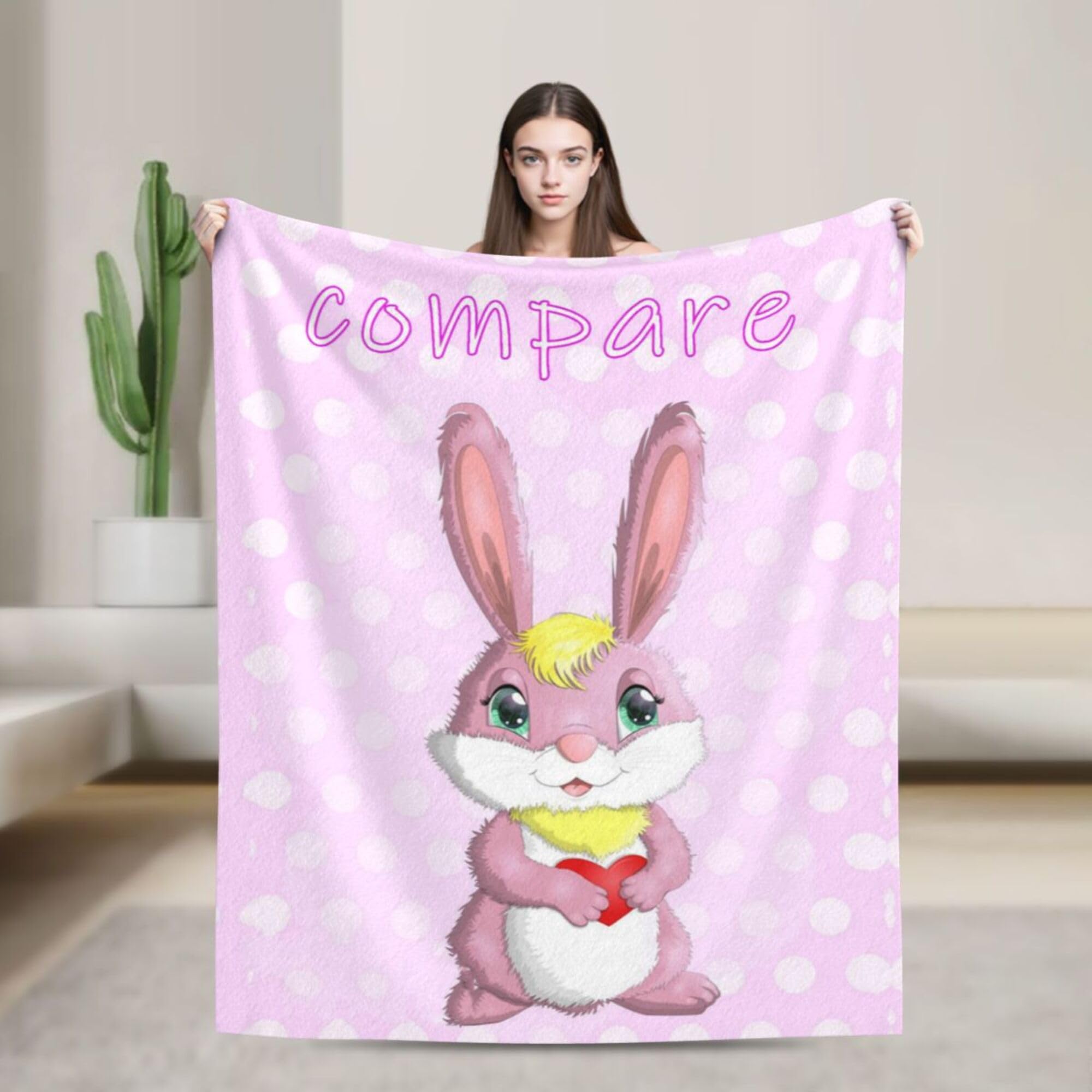 Gudina Personalised Baby Blankets,Kids Name Blanket for/Unique Lovely Design &Personalised Fleece Blanket,Great Gift for Birthday, Christmas, Thanksgiving. — image 1