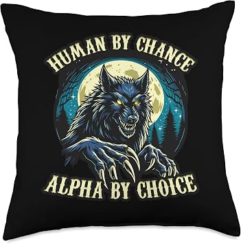 Human by Chance Alpha by Choices Throw Pillow