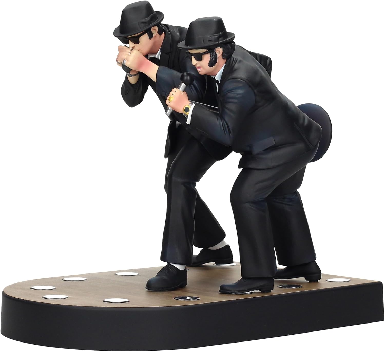 The Blues Brothers Jake and Elwood Singing Figure 18 cm with Light, Multicolor, Medium