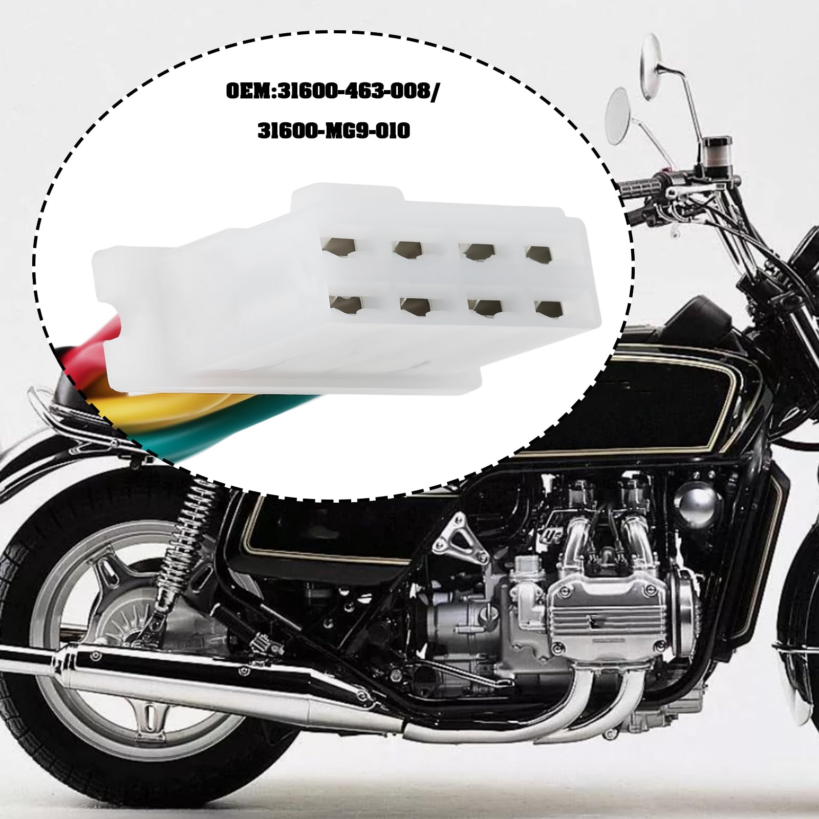 EMSea Regolatore raddrizzatore a 8 pin 31600-463-008 31600-MG9-010 compatibile con Honda Goldwing Gl 1000 1100 1200