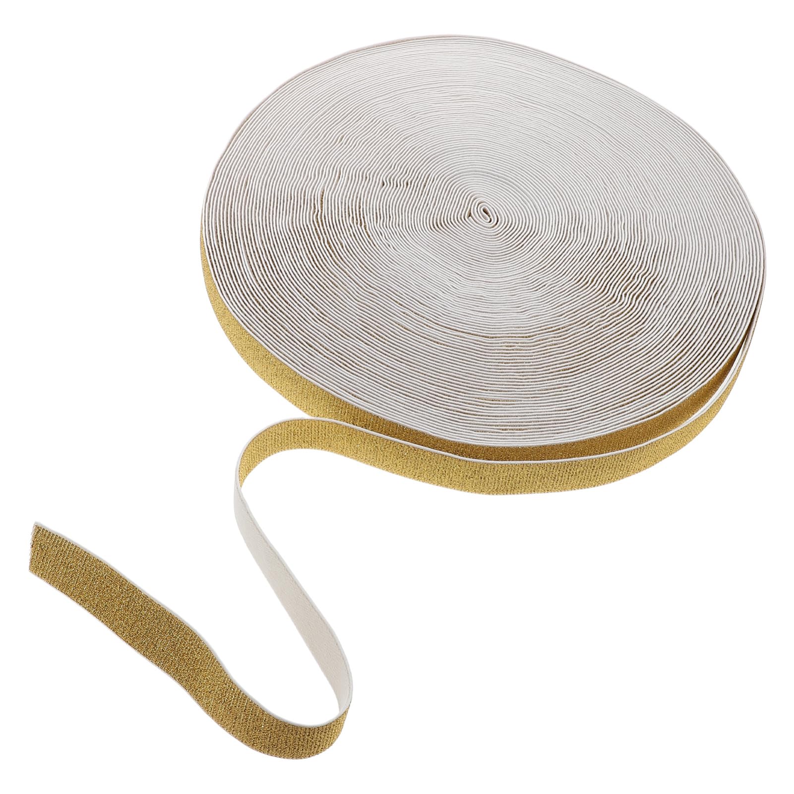 Ruban élastique en fil doré décoratif pour ateliers couture et fêtes
