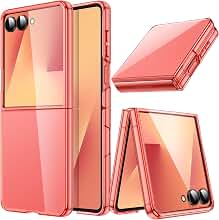 JETech Funda para Samsung Galaxy Z Flip 7 2025, Transparente Cristal Caparazón PC Dura, Carcasa Anti-Arañazos