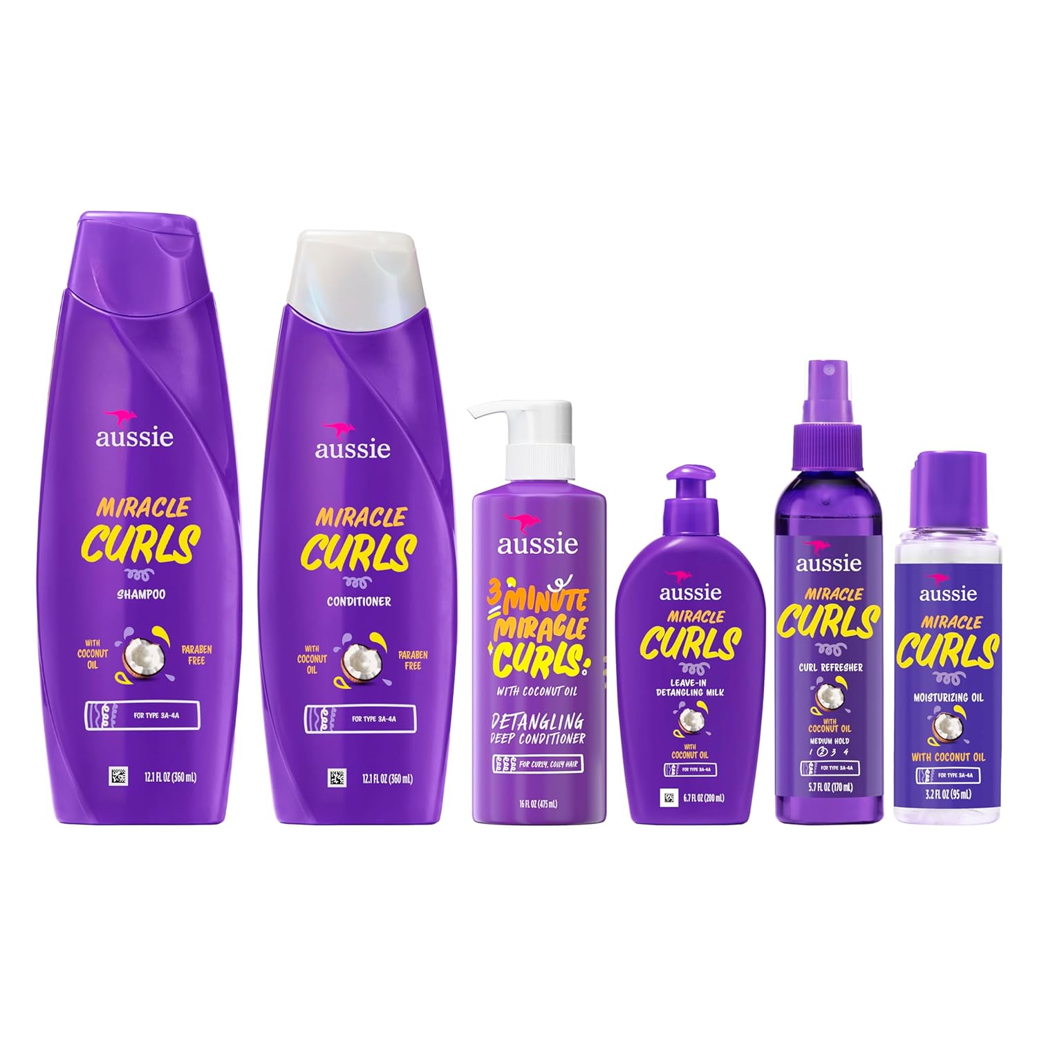 Miracle Curls: Shampoo, Conditioner, Deep Conditioner, Refresher Gel, Detangling Milk, Oil Treatment 6-Piece Set - Image 8