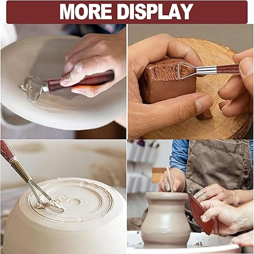 Miniatura 6 de LINPHCEY Juego de herramientas de escultura de arcilla de 35 piezas, perfecto para modelado de polímero al aire seco, arcilla, principiantes y