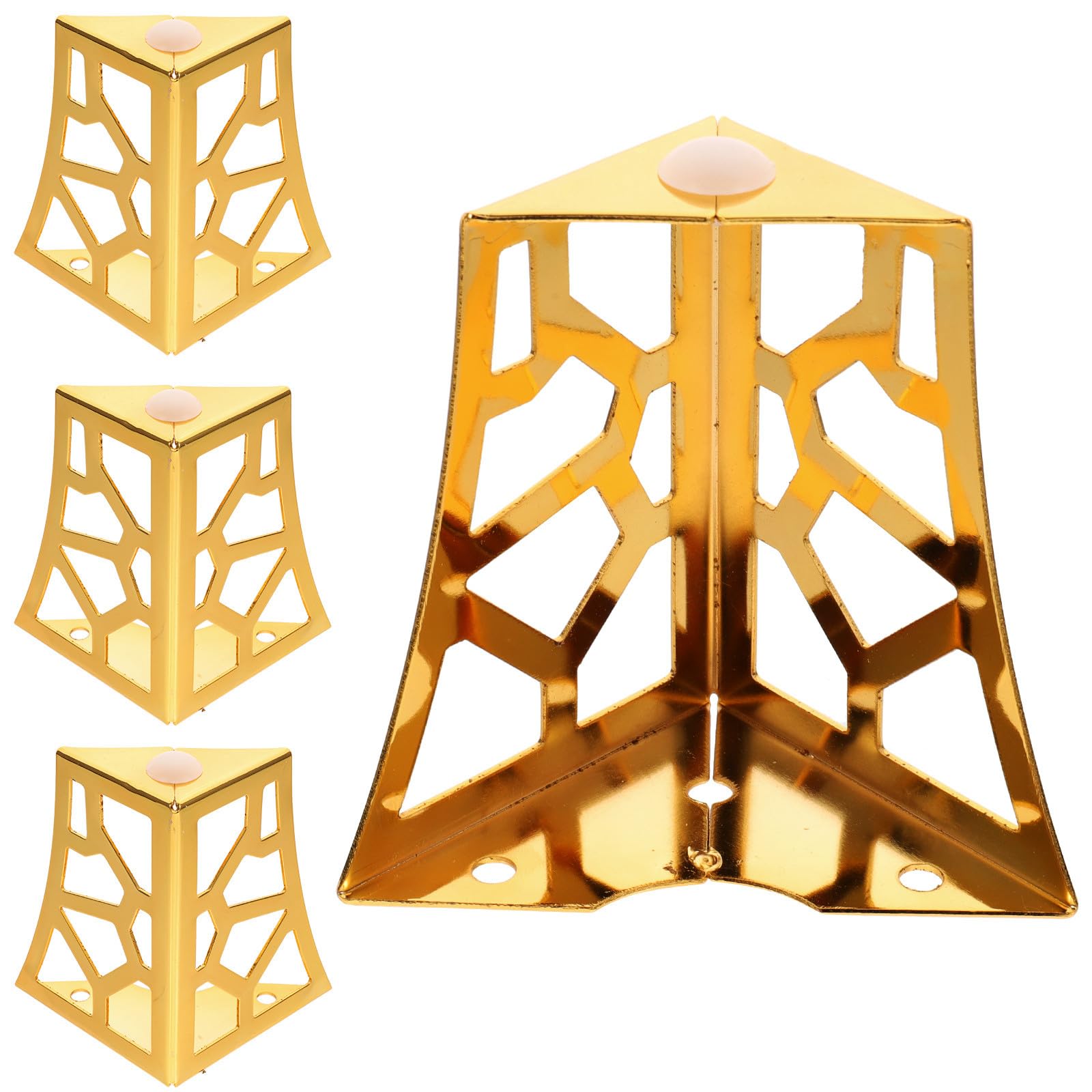 Pieds de meuble dorés Healvian en fer design creux haut de gamme