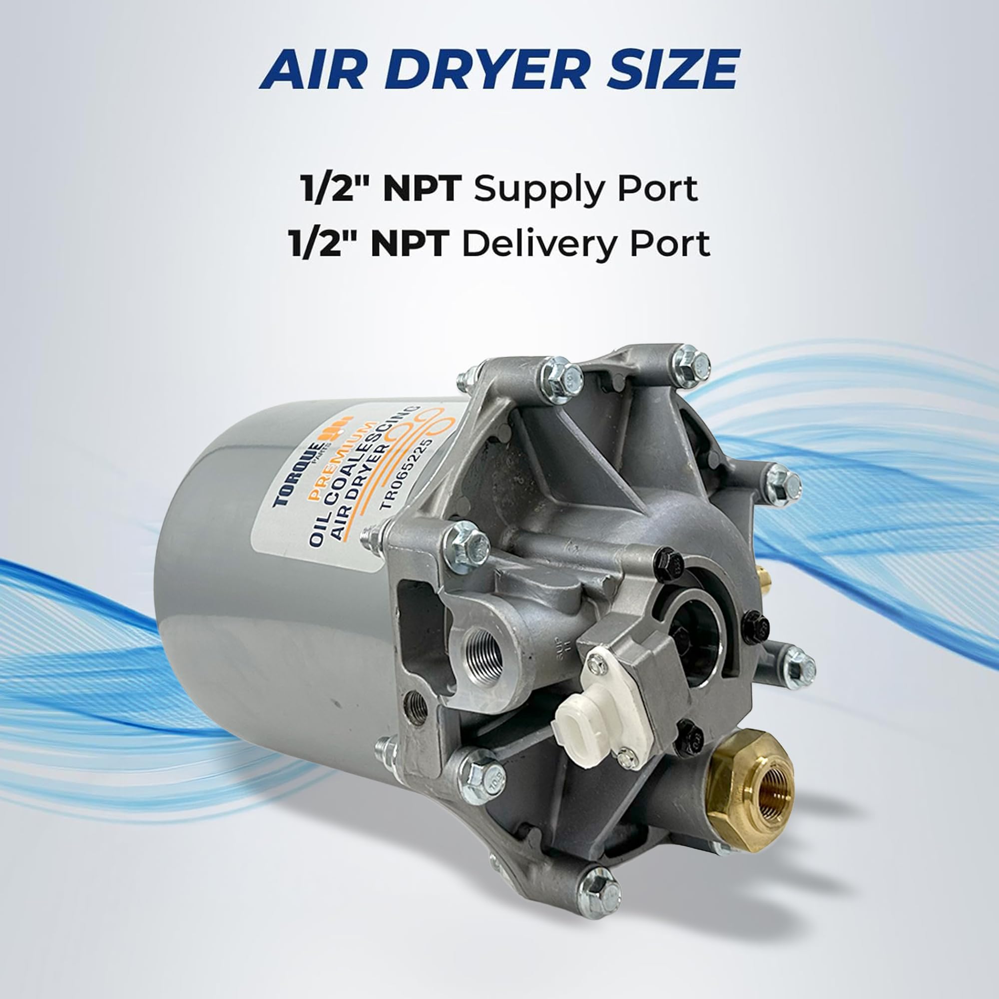 TORQUE AD-9 Air Dryer (Replaces Bendix 065225, Haldex 109685X TORQUE AD-9 Air Dryer (Replaces Bendix 065225, Haldex 109685X