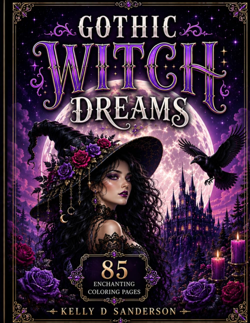 Gothic Witch Dreams: Coloring Book