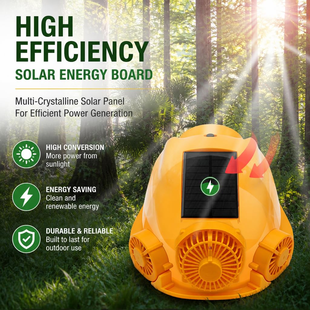 Casco de Obra Ventilado Solar con Bluetooth y Luz LED 3W, Sombrero de Seguridad con Enfriamiento Rápido y Alarma de Luz y Sonido para Exteriores