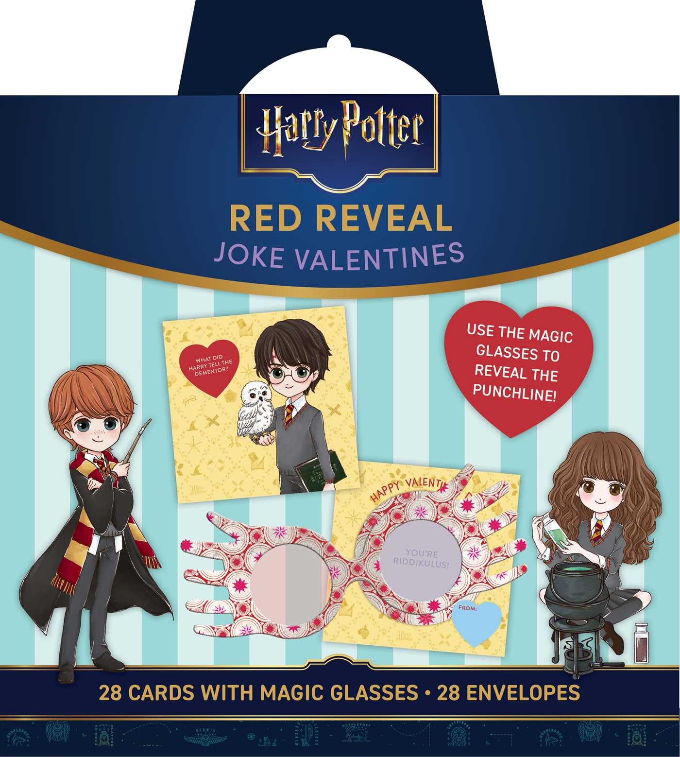 Harry Potter: Red Reveal Joke Valentines: School Valentines