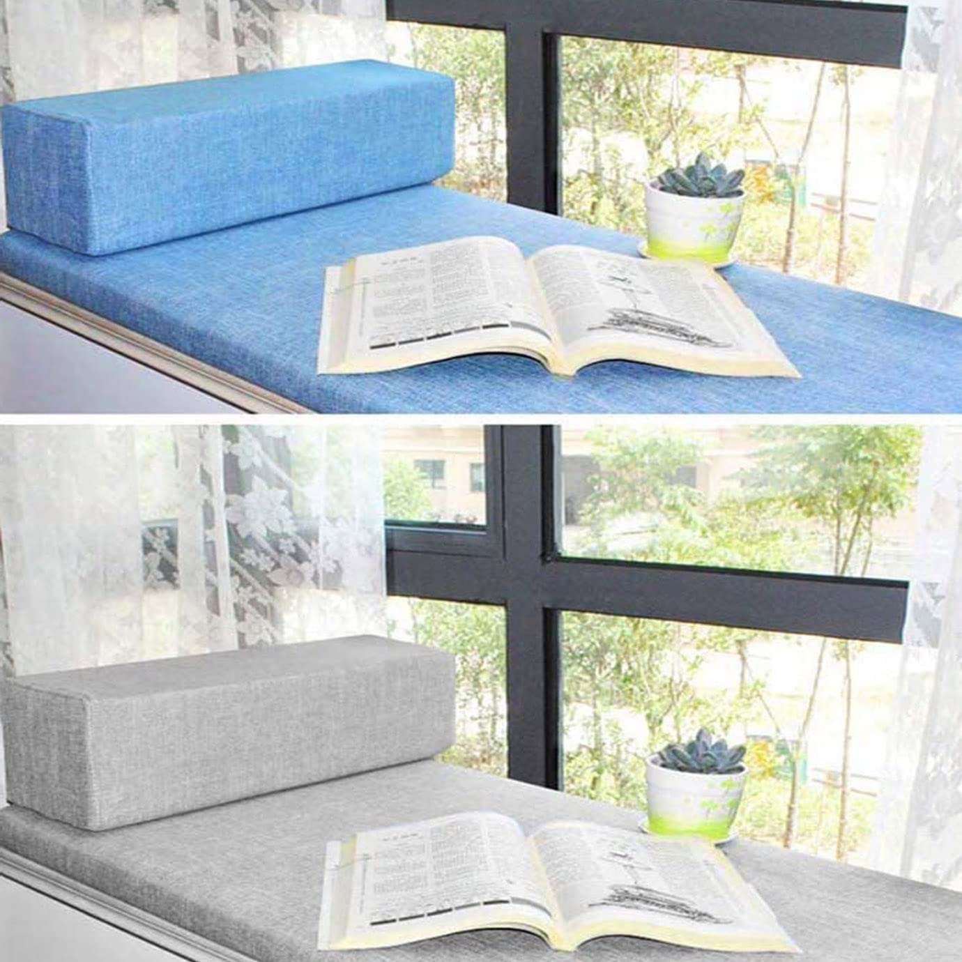 Lot de 2 coussins d'accoudoirs doux pour canapé, chaise en bois, tête de lit, coussin de protection murale, coussin décoratif confortable pour un usage domestique