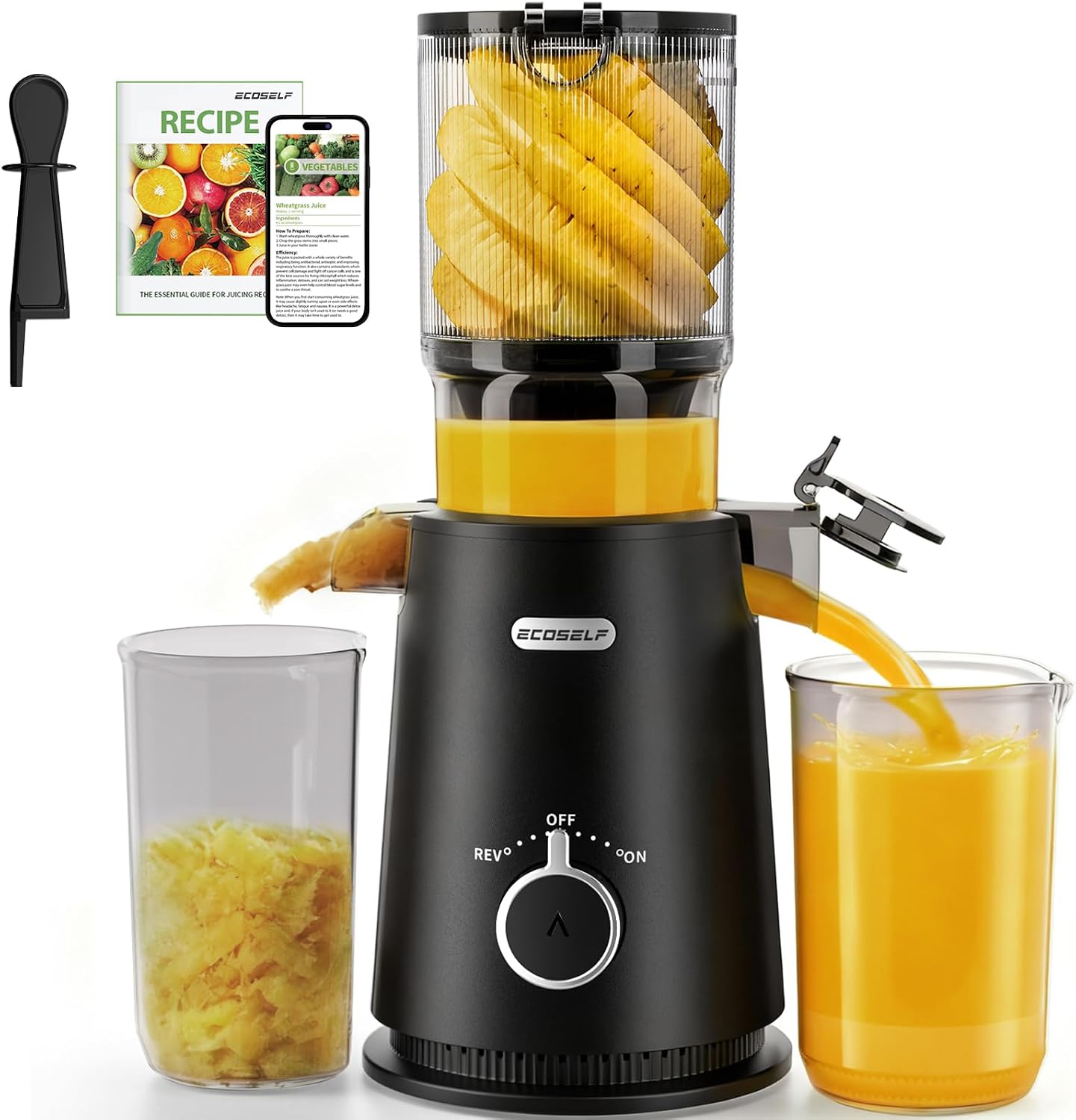 ECOSELF Juicer Machines High Juice Yield & Easy to Clean