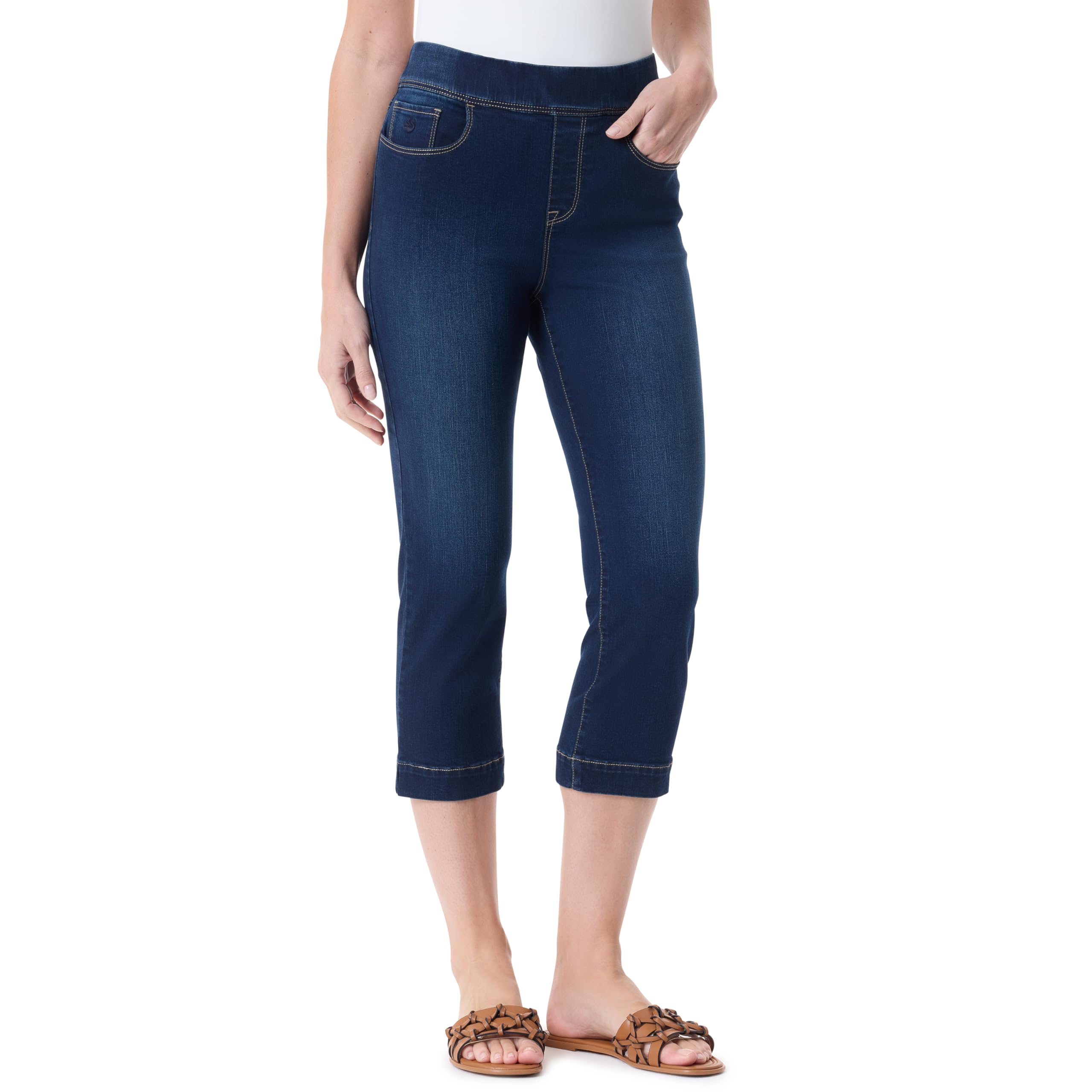 Gloria Vanderbilt Amanda Pull on Capri Petite