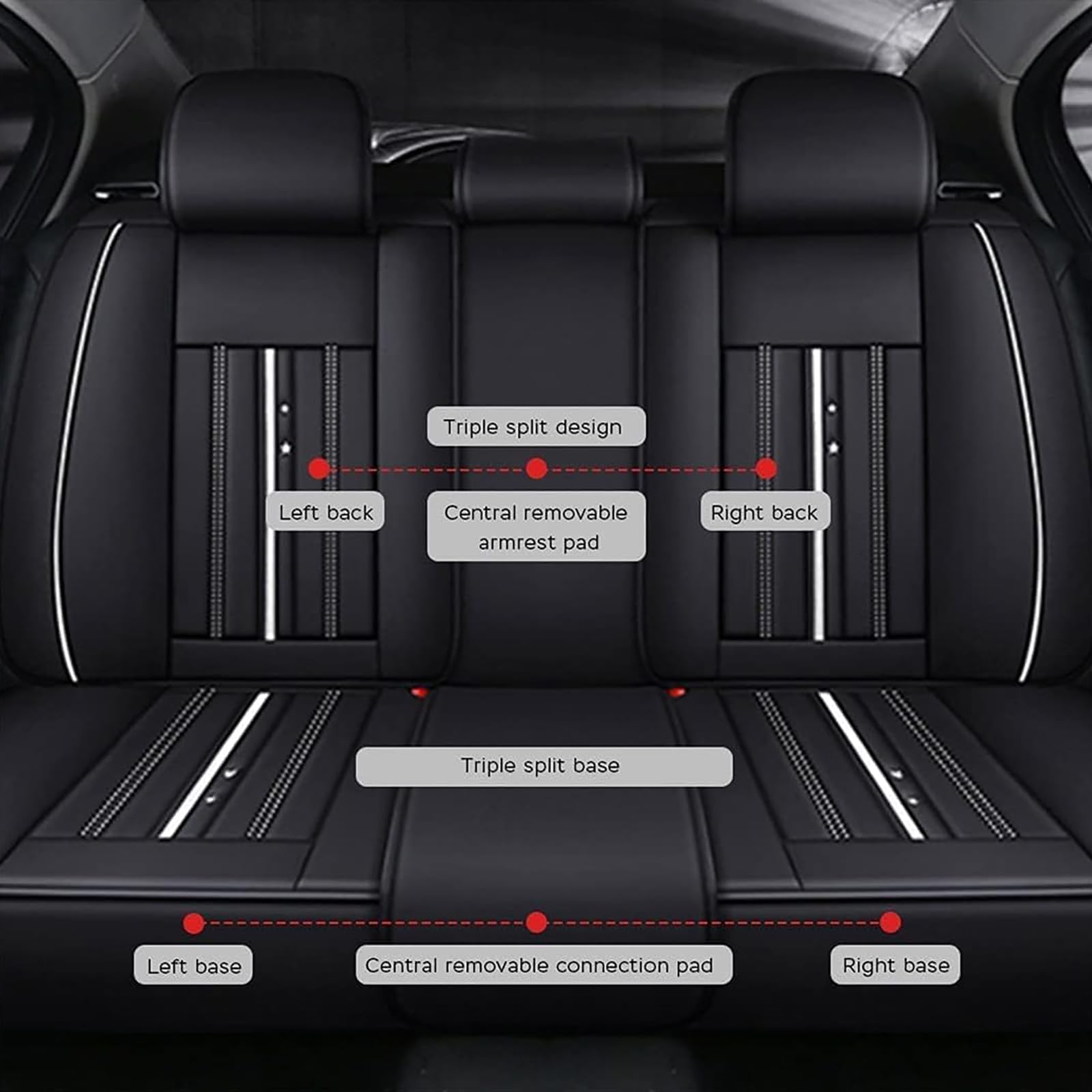 Ademende Autostoelhoezen Voor Mazda CX-5 2017-2022 - Comfortabele Voorstoel Beschermers Set In Zwart