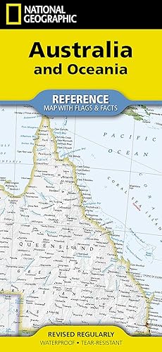 National Geographic Australia and Oceania Map (folded with flags and facts) (National Geographic Reference Map)