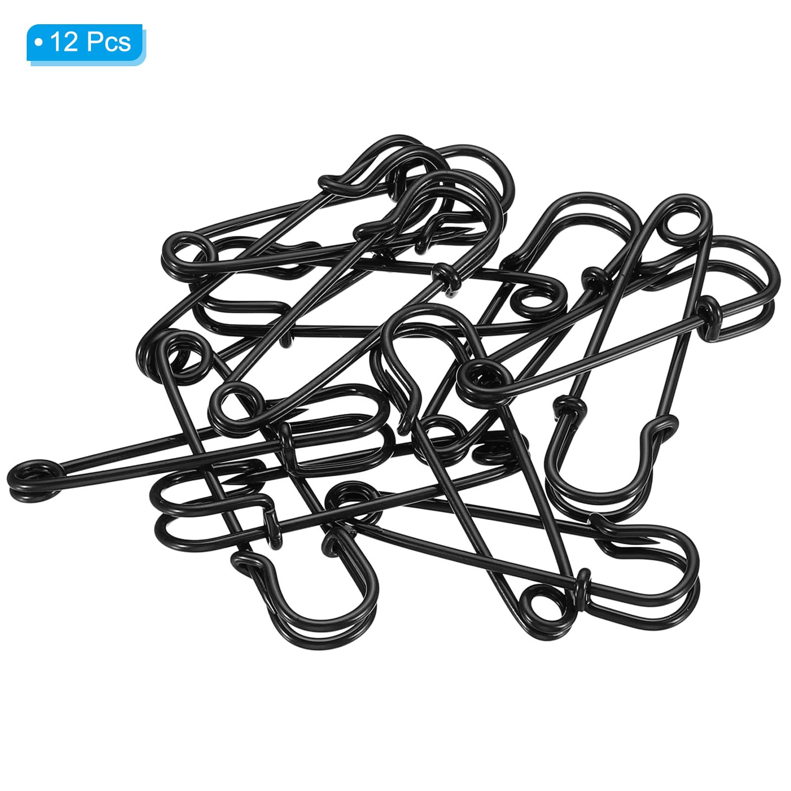 TA-VIGOR 12Pcs Large Safety Pins, 13.5mm Strong Extra Sturdy Bulk Blanket Pin - Image 3