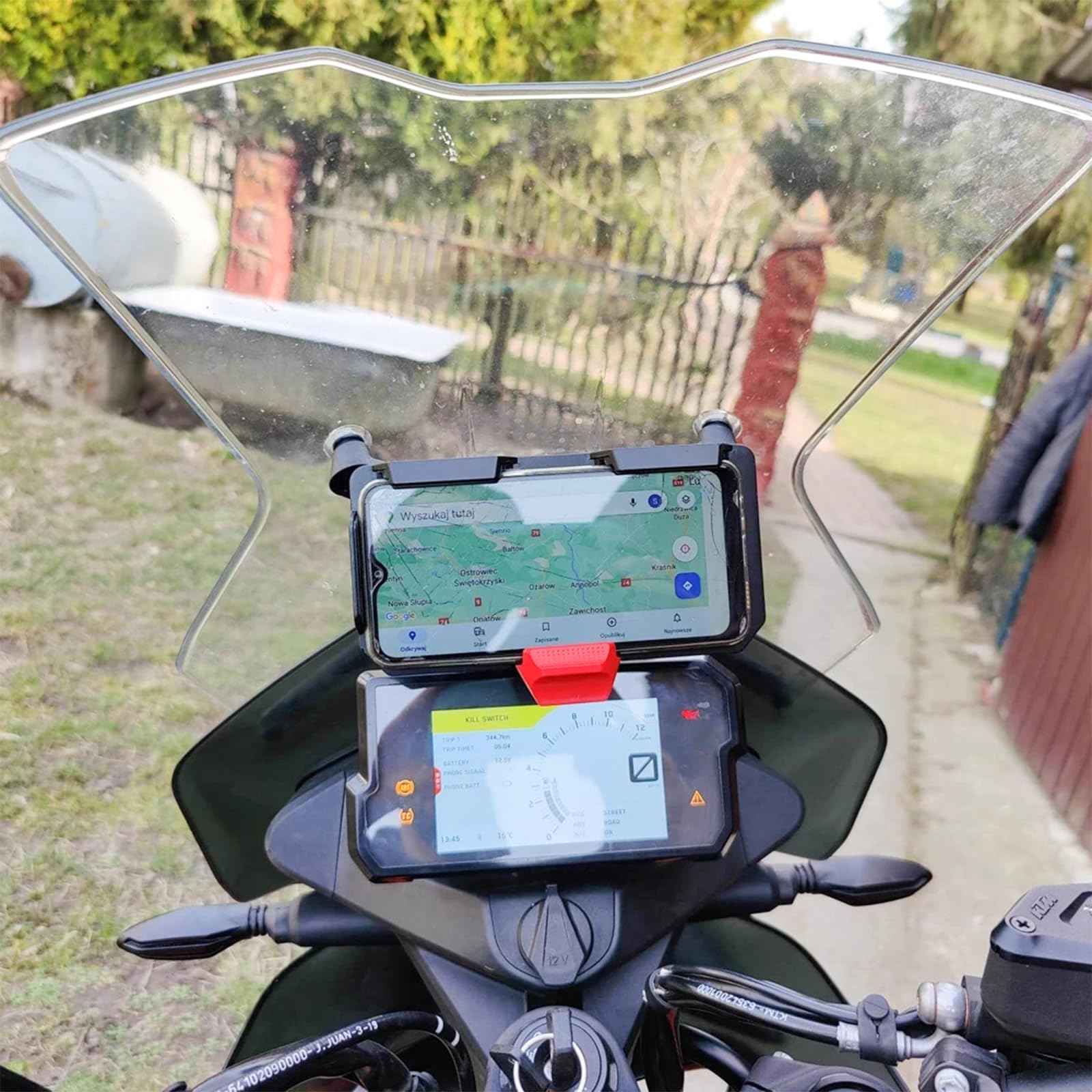 Supporto di navigazione di ricarica wireless GPS del telefono mobile del motociclo per BMW R1300GS R1300 GS R 1300 GS r1300gs Accessori Moto Supporto del telefono
