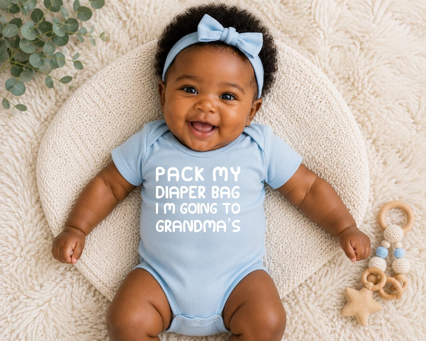 CBTwear Pack My Bag Going to Grandma's House Baby Bodysuit