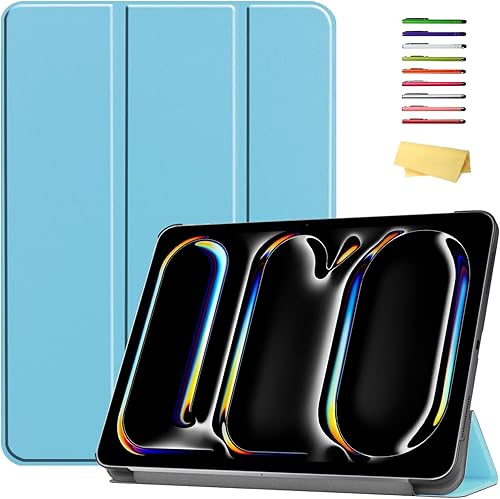 Miniatura 109 de Funda para tablet Yaxa Kindle Fire Max 11 de 13ª generación (versión 2023) de 11 pulgadas con soporte [encendido y apagado automático] Funda