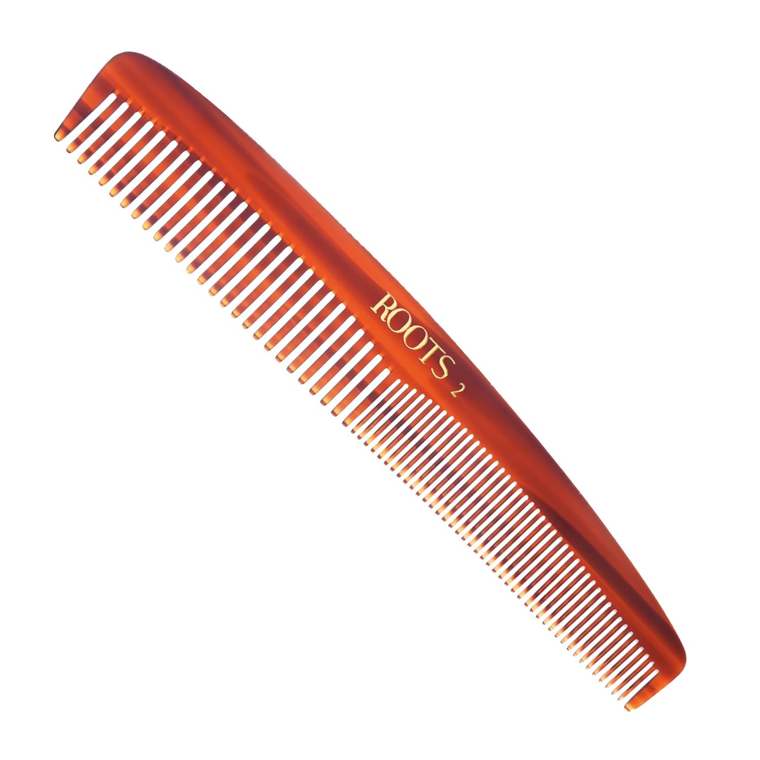 ROOTS Classic Comb | Dual Teeth For Styling/Detangling | Smooth & Round Teeth prevent Hair & Scalp damage | For Women with Straight, Long, Wavy Hair | Wet & Dry use | Length – 7.6 Inch | Model No – 2