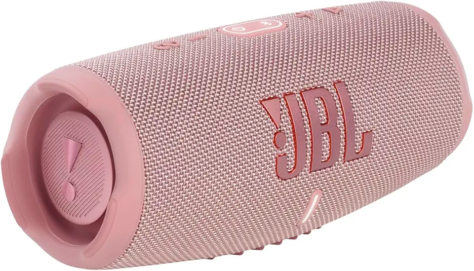 JBL Charge 5 - Portable Bluetooth Speaker with Deep Bass, IP67 Waterproof and Dustproof, 20 Hours of Playtime, in Pink