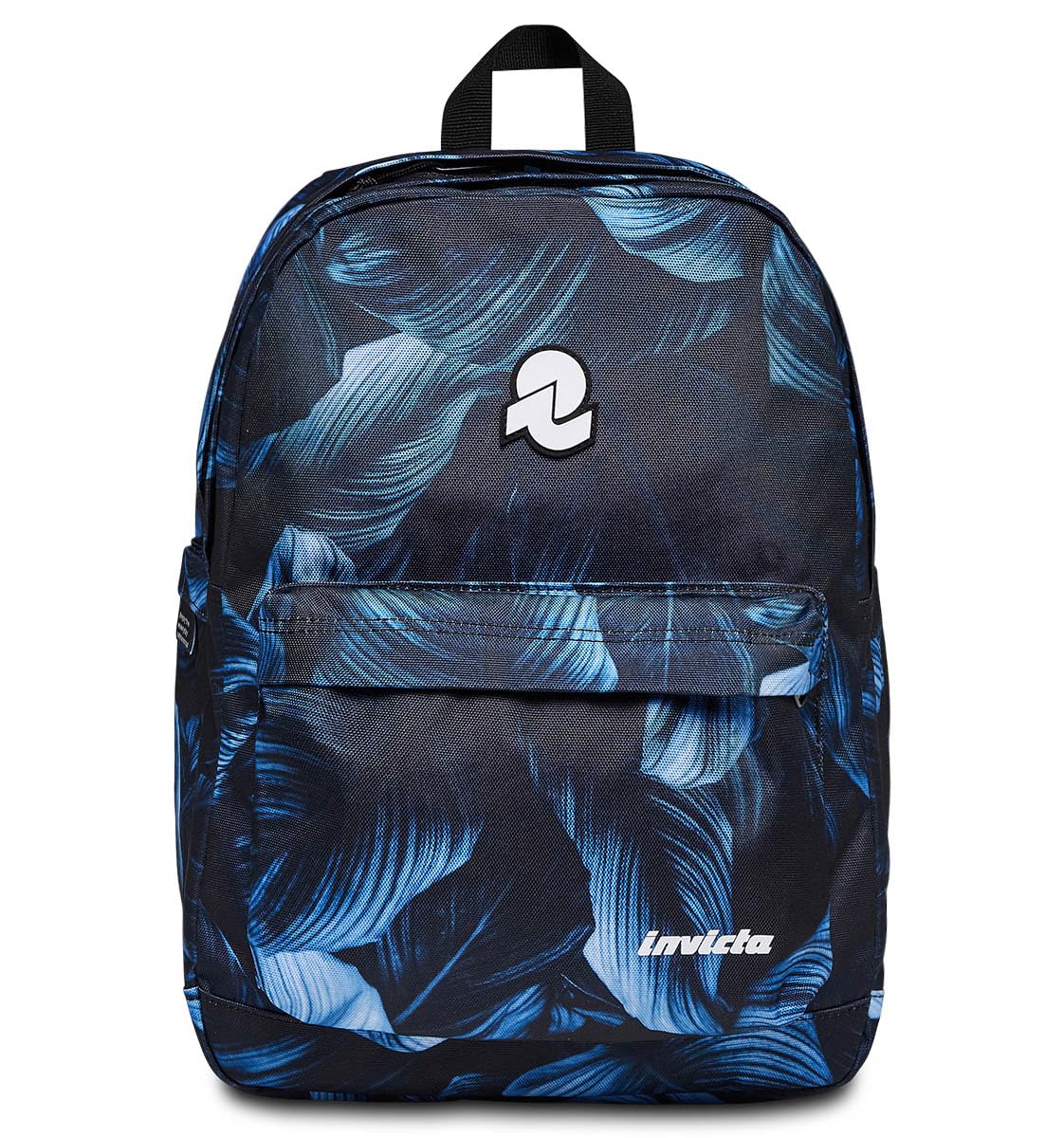 Invicta LAB School Backpack, Double Compartment Backpack with Organiser Pocket, Computer Pocket, Side Pockets for Water Bottles, School, Black, Taglia Unica