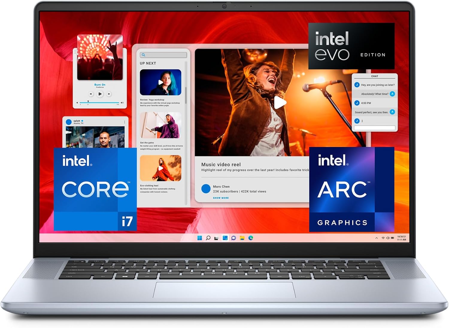 DELL Inspiron 7640 Laptop 16 2.5K Display, Intel Core i7-13620H, 16 GB LPDDR5X RAM, 1 TB SSD, Intel ARC Graphics, Windows 11 Home – Cloud Cover