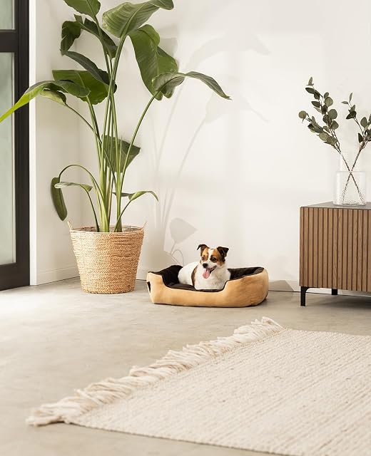 Foto 2 de 6 de lionto Cama para Perros con cojín Reversible y Base Antideslizante
