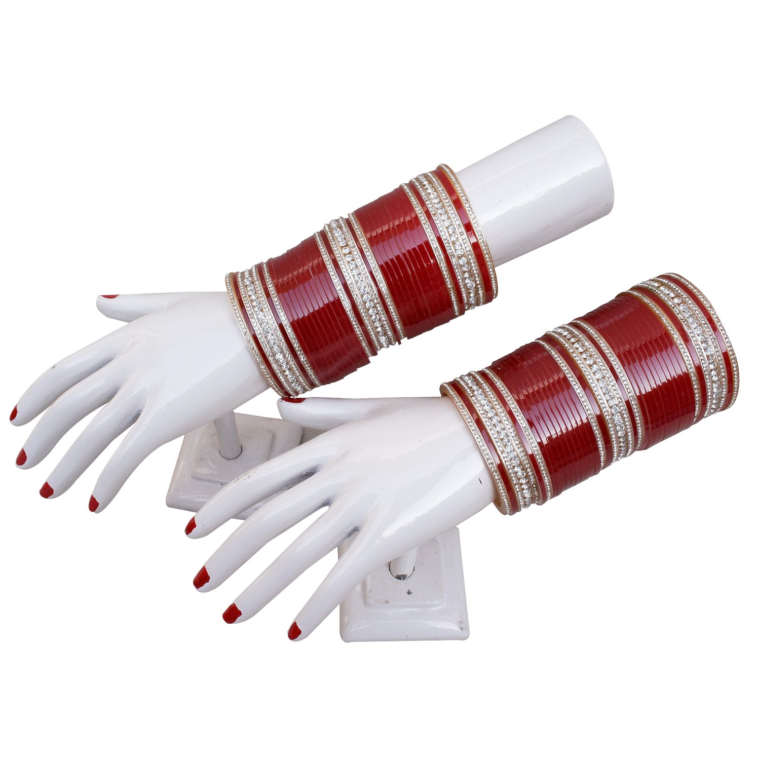 Punjabi Bridal CZ Stone Chura Set