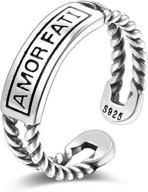 925 Sterling Silver Celtic Knot Open Adjustable Ring for Women Size 4-7 | CANDYFANCY Twisted Arrow Hug Rose Flower Ring Pinky Thumb Middle Finger Knuckle Vintage Love Promise Band Rings Jewelry Gift