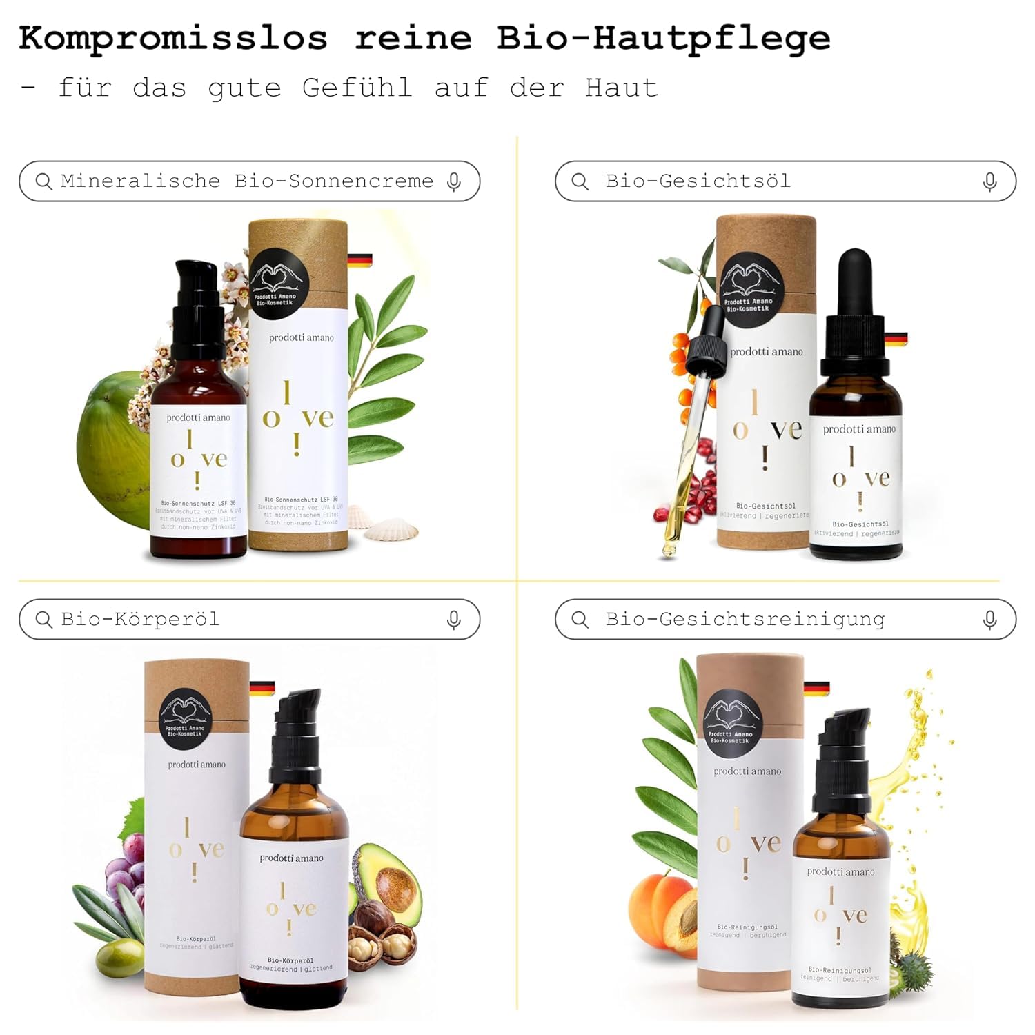 Mineralische Sonnencreme 50ml SPF 30 I TESTSIEGER* Dermatologisch Getestet I Sonnenschutz Konzentrat Natürlich ohne Zusätze I Schützt vor UVB & UVA I Für Gesicht und Körper I Bio Sunscreen ohne Chemie
