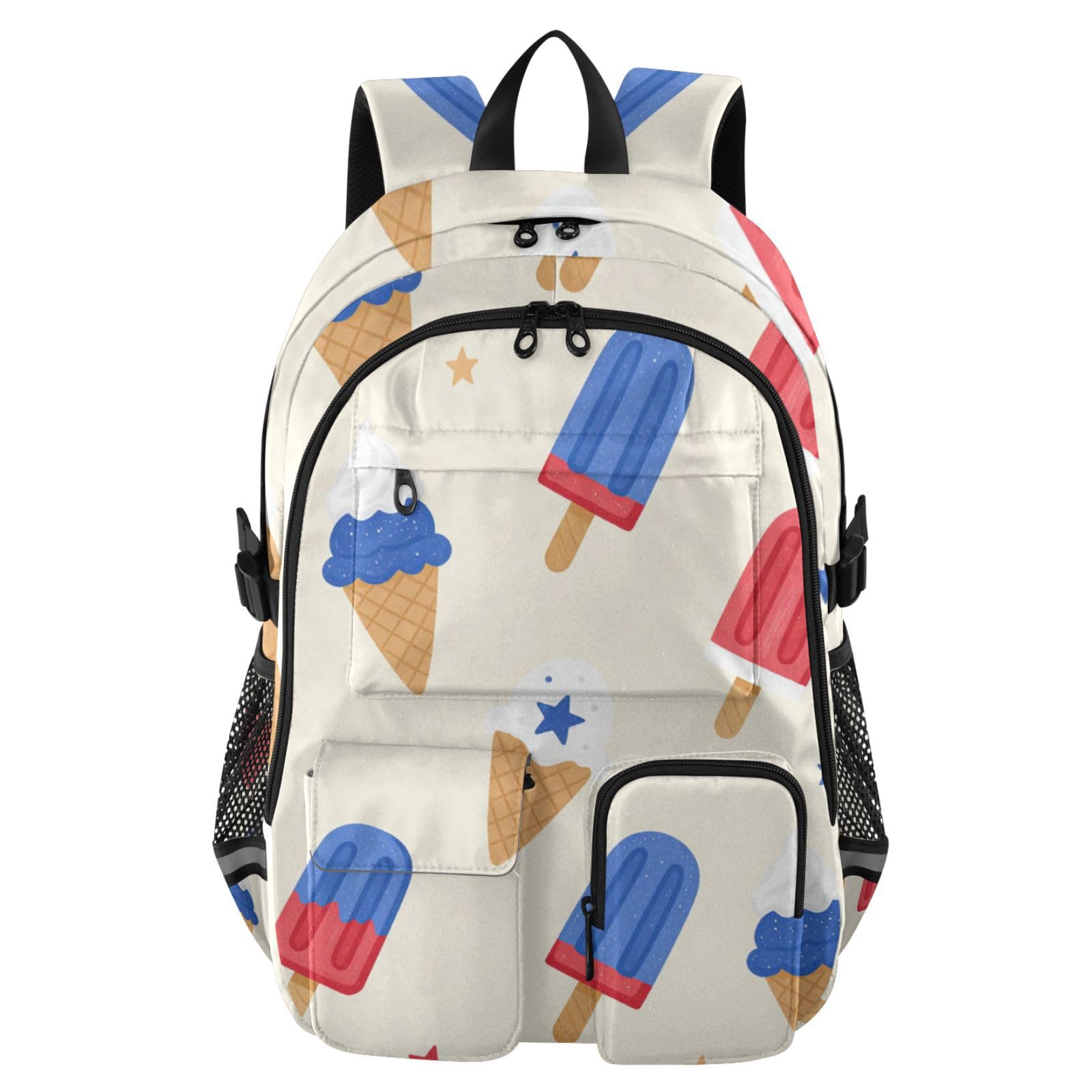 Mochila para equipaje con estampado de paletas del 4 de julio resistente 8