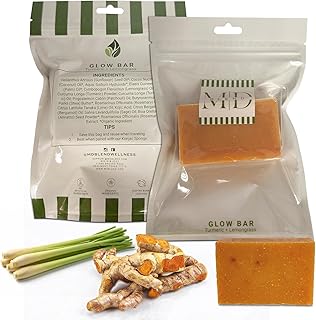 M.D. Glow Bar - Jabón de cúrcuma natural con ...