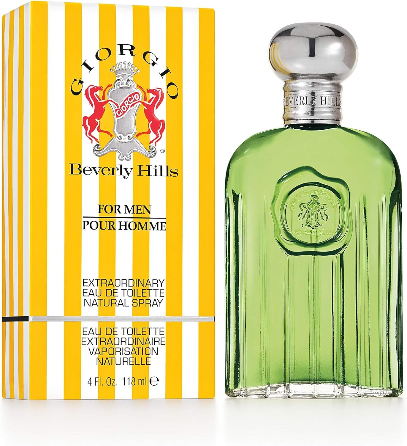 Giorgio Beverly Hills Eau de Toilette Homme, Spray Vaporisateur 118ml