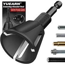 Deburring External Chamfer Tool Tungsten Carbide, 1/4" Hex Shank 3/16"-1"