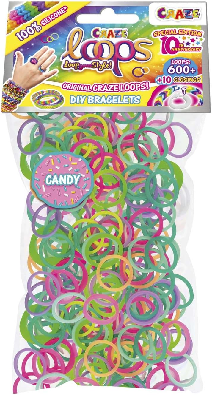 Rainbow Box - Rainbow Loom Bands Set with 1000 Rubber Bands for Crafts - Make Your Own Necklaces, Rings and Bracelets