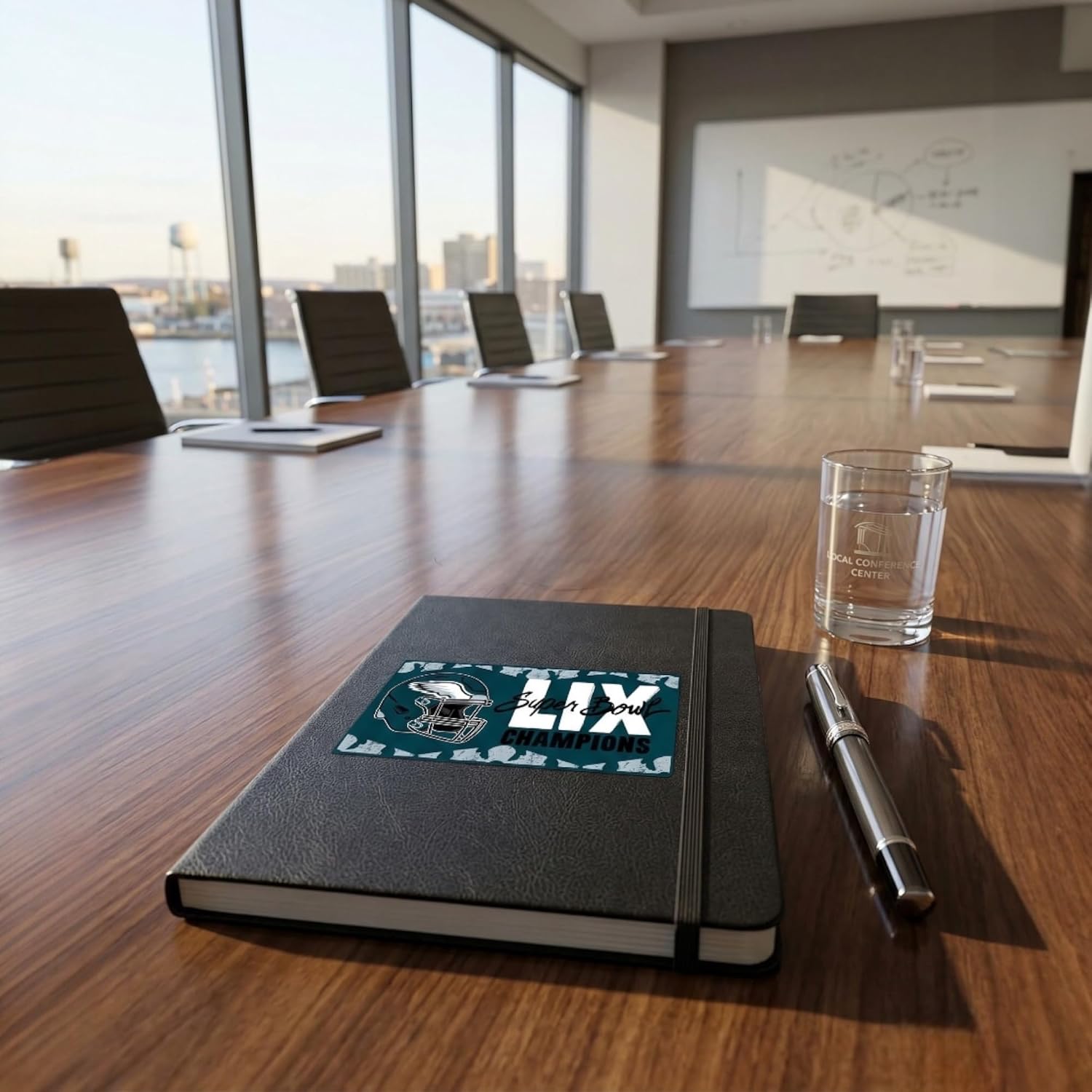 Fanmats Philadelphia Eagles Super Bowl LIX Champions 3-Piece UV Resistant Vinyl Decal Set - 3 Decal Sizes Vary - For Coolers, Notebooks, Laptops, and More - Show Your Birds Pride - Officially Licensed