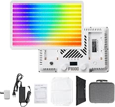 YSKE-100W RGB LED Photography Light & Studio Lighting, Professional Camera Light Video Light with Softbox Lighting Kit, Continuous Selfie Light for Podcast, YouTube, Video and Photography Lights.