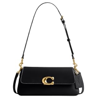 Coach Bolso de hombro de piel de becerro refinada para mujer