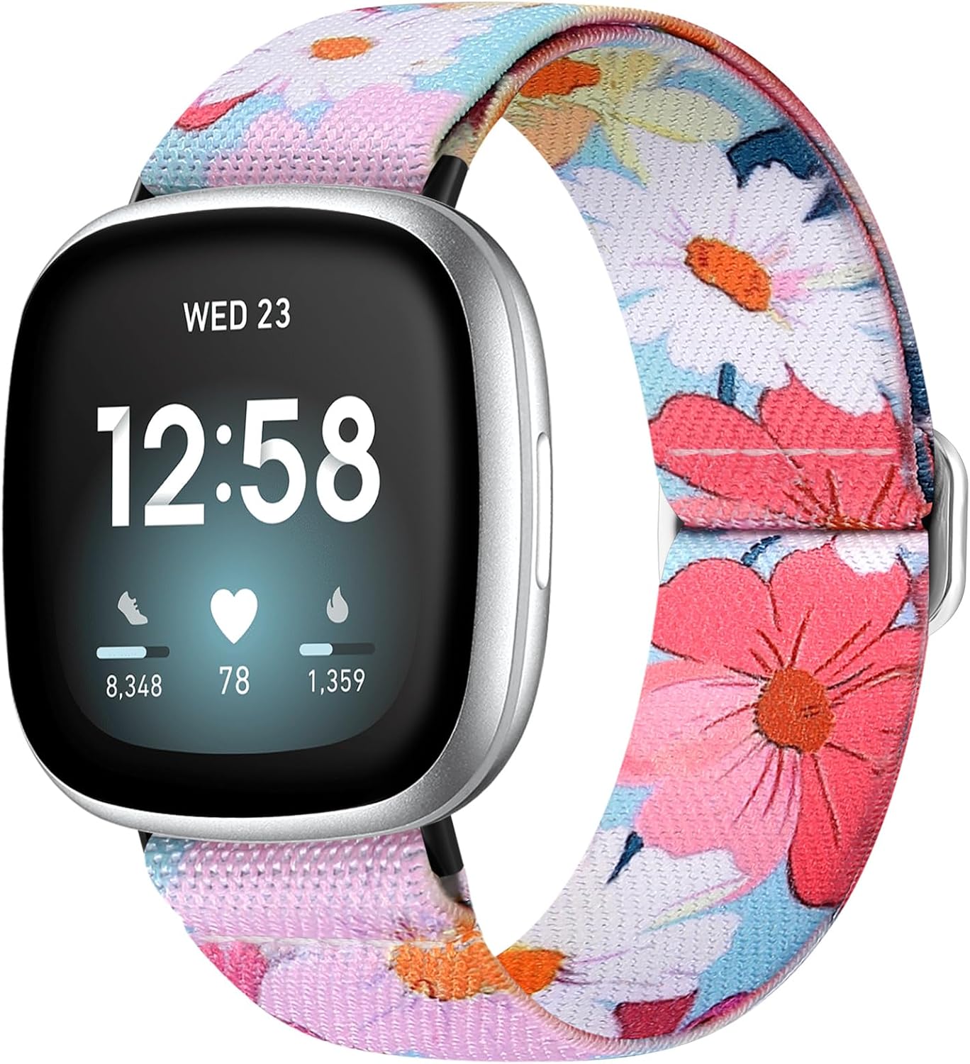 Odbeai Stretchy Bands Compatible with Fitbit Versa 4/Sense 2/Sense/Versa 3