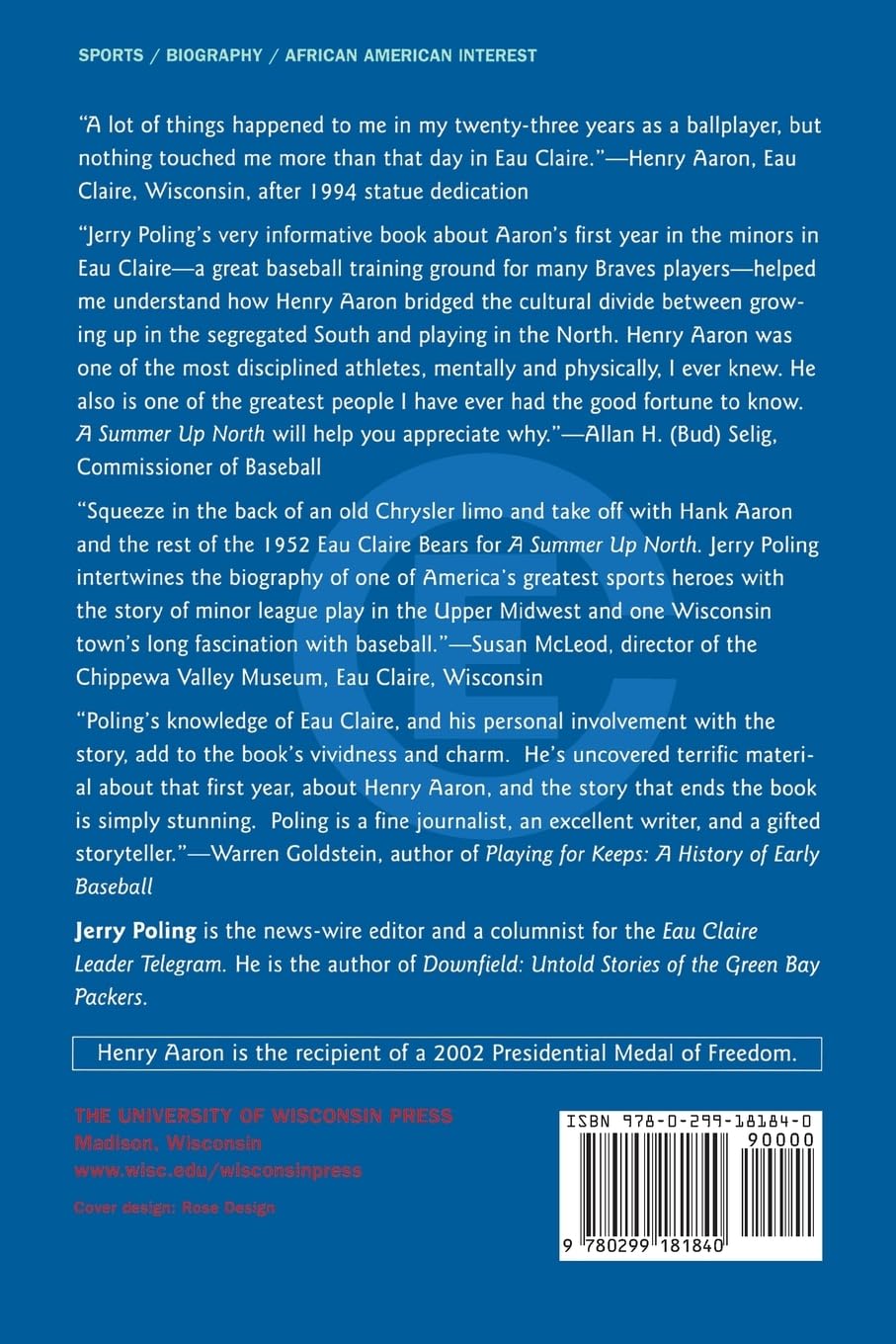 A Summer Up North: Henry Aaron and the Legend of Eau Claire Baseball