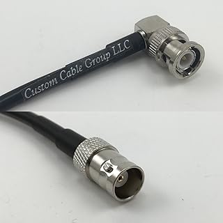 6 feet RG142 BNC MALE ANGLE to BNC FEMALE Pigtail Jumper RF coaxial cable 50ohm Quick USA Shipping