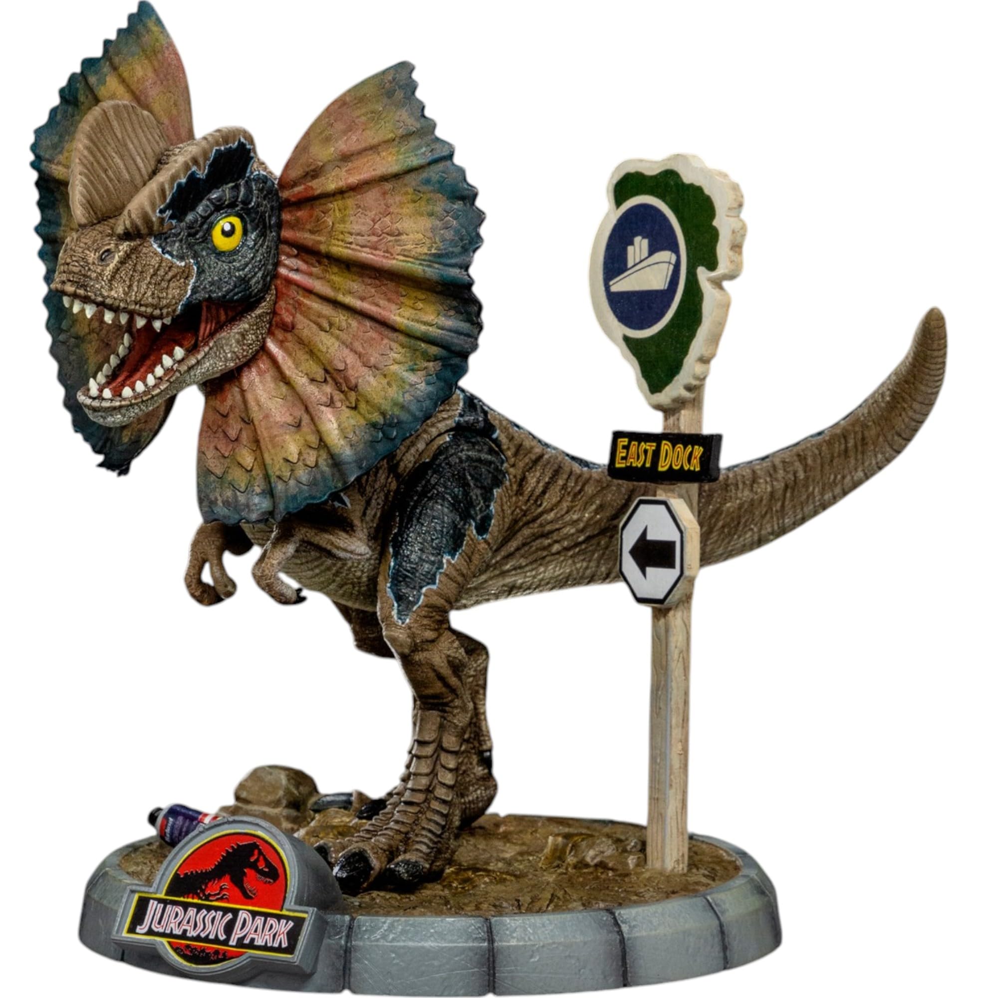 Iron Studios Mini-Statue, Dilophosaurus, Jurassic Park, 15,3 cm