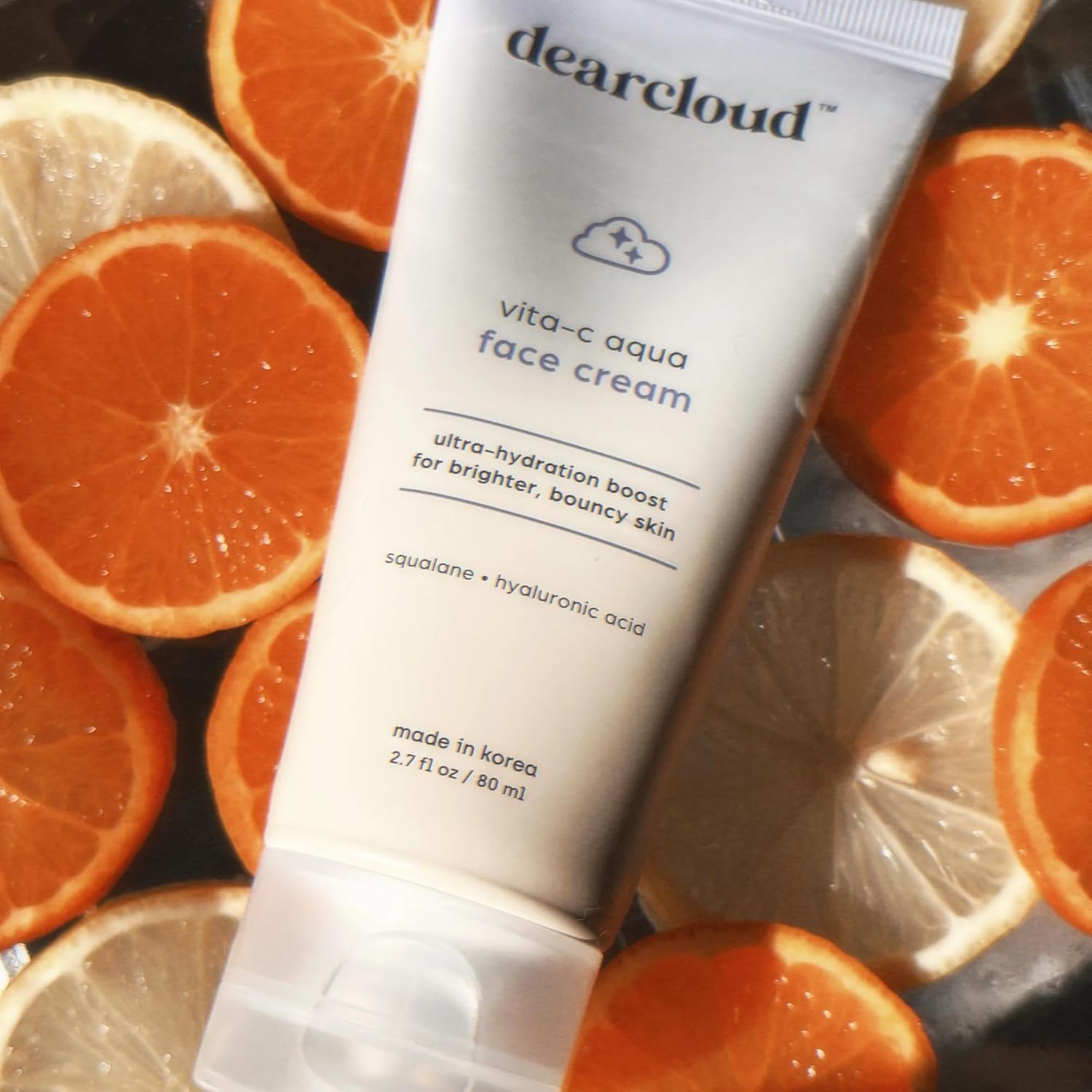 dearcloud Vita-C Aqua Face Cream – Face Moisturizer with Vitamin C, Squalane Oil for Face, Hyaluronic Acid Serum Hydration – Moisturizer for Women and Men (2.7 fl oz) - Image 8