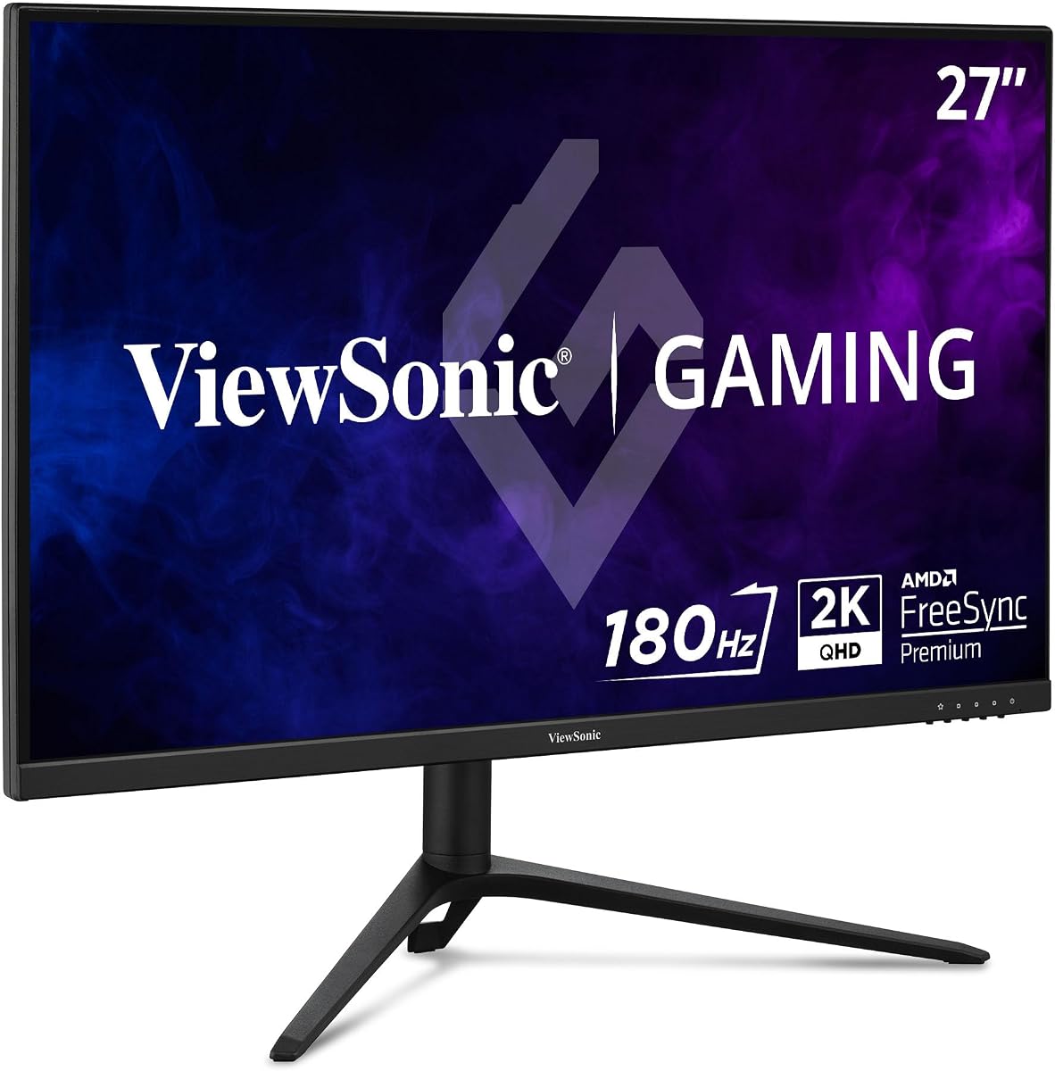 VX2728J-2K Monitor para juegos 1440p de 27 pulgadas, IPS con 180 Hz y 0,5 ms para un juego fluido, compatible con FreeSync Premium y G-Sync, tecnología Eye Care, ergonomía avanzada, HDMI y DisplayPort